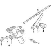 Volkswagen Back Glass Wiper Motor Nut - Genuine VW 5NA955537