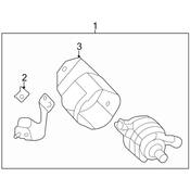 Audi VW Engine Water Pump Insulator - Genuine Audi VW 5Q0121653B