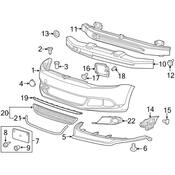 VW Radiator Support Air Deflector - Genuine VW 5C6805903A9B9