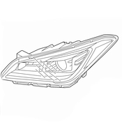 VW Headlight Assembly - Genuine VW 5NL941113D