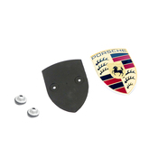 Porsche Hood Emblem Kit - Genuine Porsche 991EMBLEMKT 