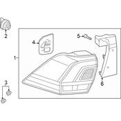 VW Tail Light Assembly - TYC 5NN945095A