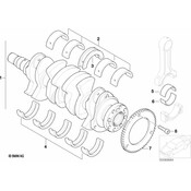 Mini Cooper Bearing Shell (4375mm+025) - Genuine Mini 11247829983