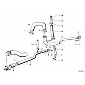 BMW Radiator Coolant Hose - Genuine BMW 11531257371