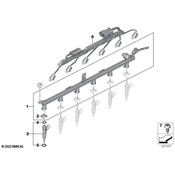BMW Low Pressure Fuel Rail - Genuine BMW 13535A13103