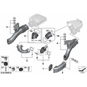 BMW Engine Air Intake Hose - Genuine BMW 13718689756