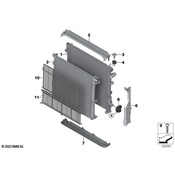 BMW Radiator Support Baffle - Genuine BMW 17115A352F6