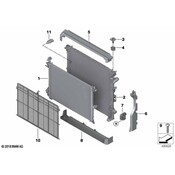 BMW Radiator - Genuine BMW 17115A44D60