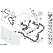 Mini Radiator Hose Clamp - Genuine Mini 17122754491