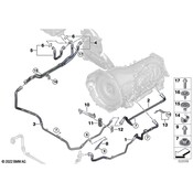 BMW Transmission Oil Cooler Line Bracket - Genuine BMW 17125A192E3