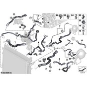 BMW Engine Coolant Hose - Genuine BMW 17125A1F292