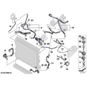 BMW Engine Coolant Hose - Genuine BMW 17125A32B39