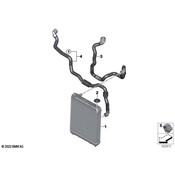 BMW Engine Coolant Hose - Genuine BMW 17127999744