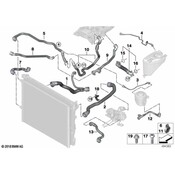 BMW Radiator Coolant Hose - Genuine BMW 17128678506 