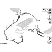 BMW Battery Charger Coolant Line - Genuine BMW 17128742653