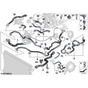 BMW Engine Coolant Hose - Genuine BMW 17129845642