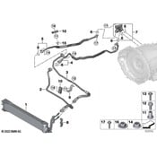 BMW Automatic Transmission Oil Cooler - Genuine BMW 17218842409