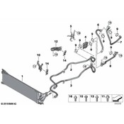 BMW Automatic Transmission Oil Cooler Hose Assembly - Genuine BMW 17229494456
