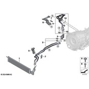 BMW Automatic Transmission Oil Cooler Hose - Genuine BMW 17229845896