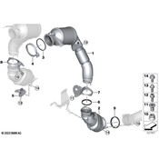 BMW Exhaust Bracket - Genuine BMW 18205A291C8