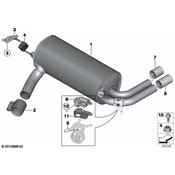 BMW Exhaust Tail Pipe Tip - Genuine BMW 18307610639