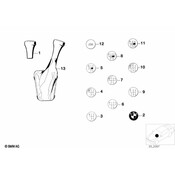 BMW Emblem Adhered (M Technic) - Genuine BMW 25111220953