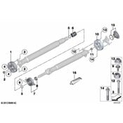 BMW Universal Joint (Lk=110mm) - Genuine BMW 26117514207