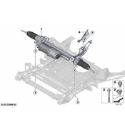 BMW Rack and Pinion Assembly - Genuine BMW 32105A24384