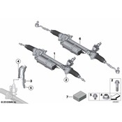 BMW Rack and Pinion Assembly - Genuine BMW 32105A24387