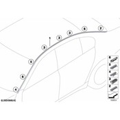 BMW Clamp (Black) - Genuine BMW 51137217789