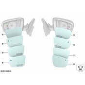 BMW Door Mirror Glass - Genuine BMW 51167407159