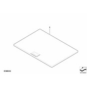 BMW Floor CarpetLuggage Compartm.Reversible (BasaltGrey) - Genuine BMW 51473416370
