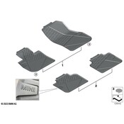 MINI All Weather Floor Mat Set - Front - Genuine MINI 51475A2DA77