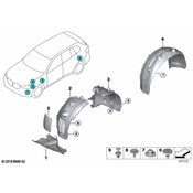 BMW Fender Liner - Genuine BMW 51717424907