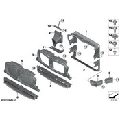 BMW Radiator Air Duct - Lower - Genuine BMW 51749850274