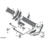 BMW Seat Track Cover - Genuine BMW 52207955177