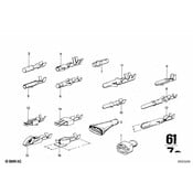 BMW Cable Socket Round Female (D35) - Genuine BMW 61131359289