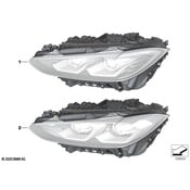 BMW Headlight Assembly - Genuine BMW 63118084889