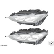 BMW Headlight Assembly - Genuine BMW 63118084890