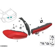 BMW Tail Light Assembly - Genuine BMW 63217421115