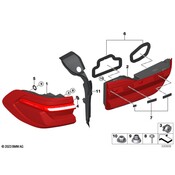 BMW Tail Light Assembly - Genuine BMW 63219881356