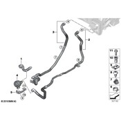 BMW HVAC Heater Hose - Genuine BMW 64218075792