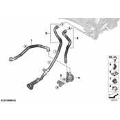 BMW HVAC Heater Hose - Genuine BMW 64219398793