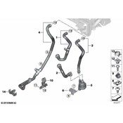 BMW HVAC Heater Hose - Genuine BMW 64219398797