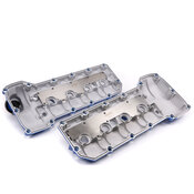 BMW Aluminum Valve Cover Set (Smooth Blue) - NRW Design S65VCSBLU