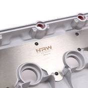 BMW Aluminum Valve Cover Set (Smooth Red) - NRW Design S65VCSRD