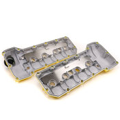 BMW Aluminum Valve Cover Set (Smooth Yellow) - NRW Design S65VCSY