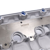 BMW Aluminum Valve Cover Set (Wrinkle Blue) - NRW Design S65VCWBLU