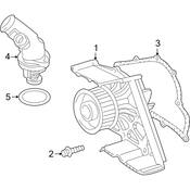 Audi Water Pump - Genuine Audi 06C121004HX