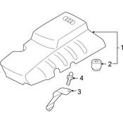 Audi Engine Cover Bracket - Genuine Audi 06D103943B